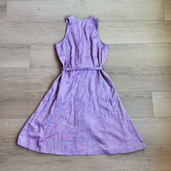 Eden Sleeveless Midi Dress with Tie Lavender Sz Small - Picture 7 of 7